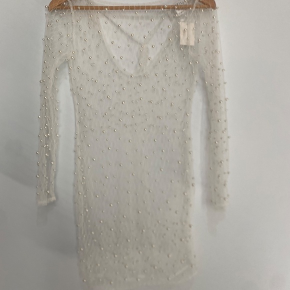 NWT Ezili S Margarite Faux Pearls Coverup Dres - Picture 4 of 13